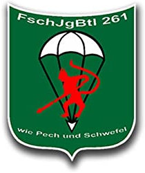 Aufkleber/Sticker FschJgBtl 261 Fallschirmjägerbataillon Bundeswehr 5x4cm A732