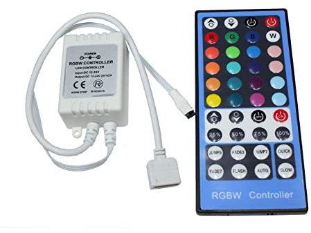 RGBW LED 40Key Controller 12...24V 192W RGB+W; 5-Pin