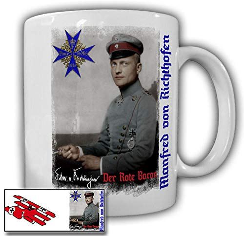 Manfred von Richthofen Type 2 Red Baron Aeroplane DR1 Coffee Cup #18587