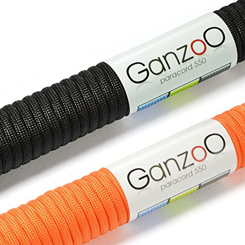 Paracord 550 Seil 2er Set für Armband, Leine, Halsband, Lanyard, Starter-Set