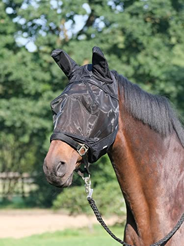 Busse Fliegenmaske Fly Guard Plus, Warmblut, schwarz