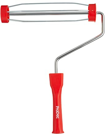 ProDec 9 inch x 1.75 Plastic Handle Trade Professional Paint Roller Frame | with Anti-Slip 5 Wire Cage and Screw Fit Handle for Extension Pole, 9 x 1.75 cage