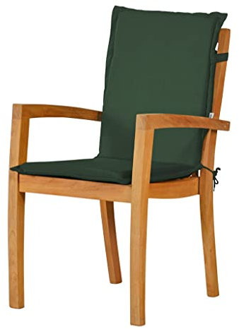 Kai Wiechmann Gartenstuhl Auflage mit Rücken grün dunkelgrün dralon waschbar Made in Germany