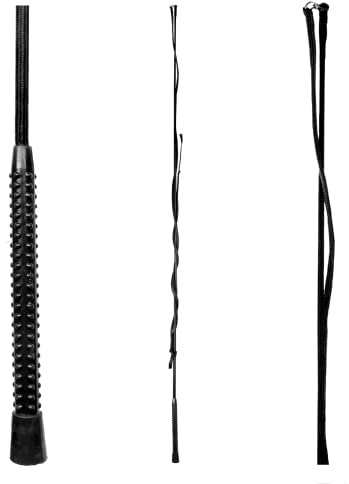WALDHAUSEN Longierpeitsche, einteilig, 180 cm, schwarz