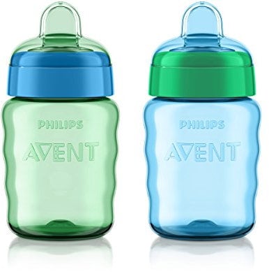 Philips Avent My Easy Sippy Cup, 9 Ounce, Blue/Green, Stage 2 (colors may vary) by Philips AVENT