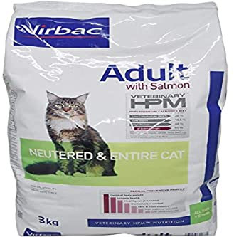 VIRBAC HPM Feline Adult NEUTERED Entire Salmon 3KG