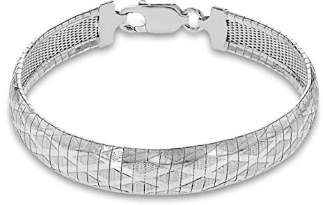 Tuscany Silver Damen Armband Sterling Silber Stil Detail 19cm/7.5zoll