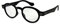 I NEED YOU Lesebrille Doktor / +1.50 Dioptrien / Schwarz