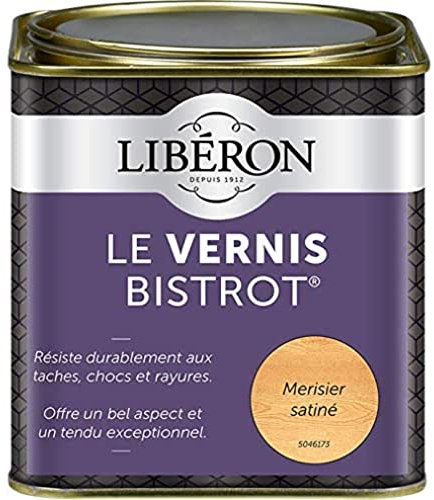 Libéron Vernis bistrot pour meubles et objets, Merisier, 0, 5L