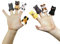 cama24com Fingerpuppen Hund und Katze 8 Stück Palandi®