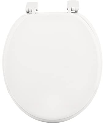 douceur d'intérieur, Abattant de Wc (37 x 47 cm) Vitamine Blanc, MDF