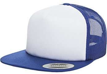 Flexfit Uni 6005FW-Foam Trucker with White Front Cap, Roy/wht/Roy, one Size