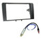 Sound-way Double DIN Car Radio Frame Installation Kit, 2 DIN Front Panel Frame, Antenna Adapter Fakra, compatible with Audi A3 2006-2010