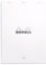 Rhodia 18601C - Notizblock / Schreibblock geheftet dotPad No.18 DIN A4 21x29,7cm, 80 Blätter liniert 80g, abtrennbar und mikroperforiert, mit Kartonrücken, Weiß, 1 Stück