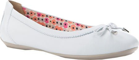 Geox Charlene, Damen Ballerinas, Weißes Nappaleder, 35 EU
