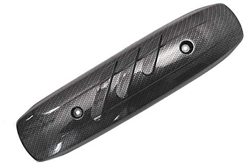 One by Camamoto cod. 77017501 Protezione para Calore Difesa marmitta Carbonio Carbon Look Compatibile con Yamaha t-Max 500cc dal 2001 al 2007 carburatore (interasse Fori 200 mm.)