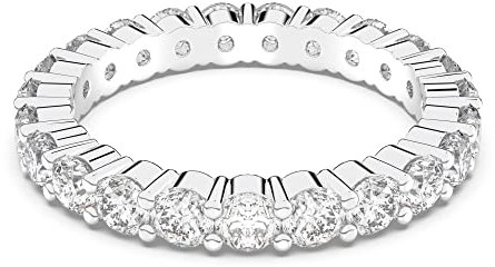 Swarovski Vittore XL Ring, Weiss, Rhodiniert