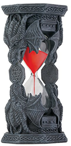 Sanduhr mit keltischem Tribal-Drachenkopf