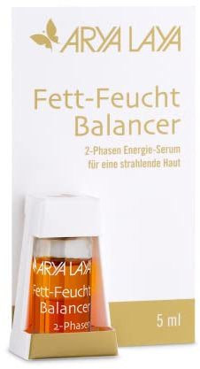 ARYA LAYA Fett-Feucht Balancer Klassik: 2-Phasen Energie-Serum für strahlenden Teint, für alle Hauttypen – insbes. trockene, normale & fettarme Haut, nährt, belebt & mindert erste Fältchen, 5 ml