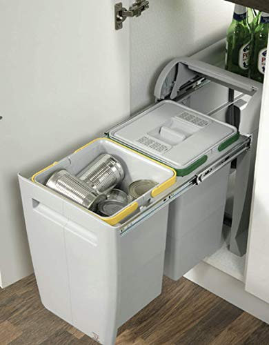 2 of 12 litre City pull out waste bins