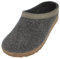 HAFLINGER Grizzly Torben Filzclog Hausschuh aus reinem Wollfilz Anthrazit, Gr. 39