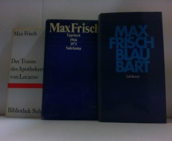 Konvolut aus 3 Taschenbüchern: 1. Der Traum des Apothekers von Locarno. / 2. Blau Bart. / 3. Tagebuch 1966-1971.