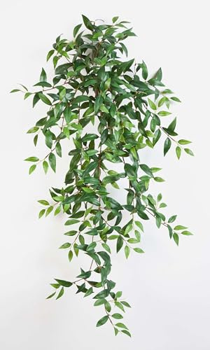 artplants.de Deko Tradescantia Fluminensis, 460 Blätter, grün, 105cm | Kunstpflanze - Künstliche Ranke