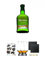 Connemara Peated Single Malt 0,7 Liter + Poster The Making of Malt Whisky DIN A1 + The Glencairn Glass Whisky Glas Stölzle 2 Stück + Schiefer Glasuntersetzer eckig ca. 9,5 cm Ø 2 Stück