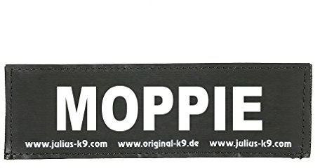 Interchangeable Patches, 1 pair, MOPPIE, Size: Small, Black