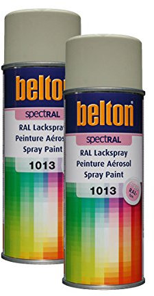 Kwasny 2 bombes de peinture Belton Spectral RAL1013 blanc perle 400ml