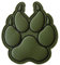 K9 Paw PVC Hundepatch kompatibel mit Velcro Patches für Hundegeschirre,Hundepatches,Hutpatches,PVC Patches,Molle Patches (OD Grün) Klettverschluss aufnäher lustige
