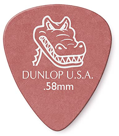 Jim Dunlop 417P.58 Gator Standard Guitar Pick Player Pack (Pack of 12), Red