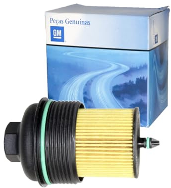 GM Genuine Parts PF458G (12605565) Engine Oil Filter, Cap, and Cap Seal (O-Ring)