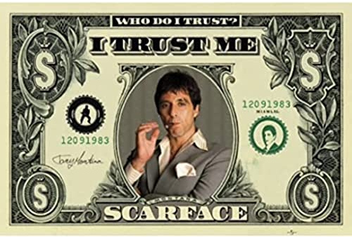 Poster Scarface Dollar Bill, 61x91,5 cm