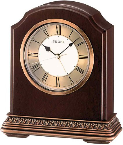 Seiko Tischuhr braun Holz (Erle) QXE018B