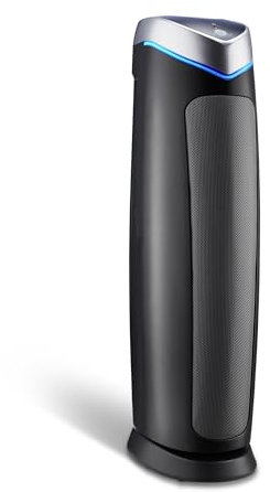 GermGuardian AC5250PT 3-in-1 Pet Pure True HEPA Air Purifier System UV Sanitizer and Odor Reduction, 28-Inch Digital Tower by Guardian Technologies