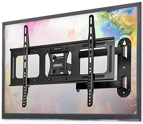 Duronic TVB109M Supporto TV da parete per TV da 32”a 70” portata 35kg | VESA MAX 600 x 400 mm con braccio girevole ed estendibile da 4 a 50cm | Staffa snodata inclinabile per TV o monitor