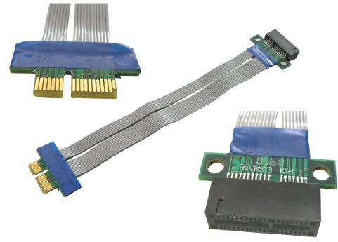 KALEA-INFORMATIQUE Riser-Erweiterungsmatte für PCI Express x1-Anschluss zu PCIe x1-Anschluss Länge 195mm