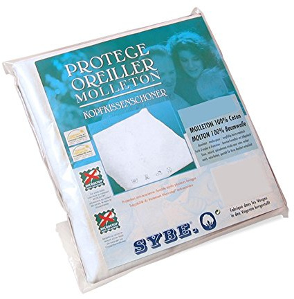 Linnea Housse de Protection Oreiller 65x65 cm Antonin Molleton Absorbant traité Anti-acariens