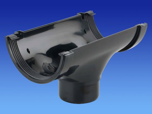 Osma roofline Commercial 150 mm Halbrund Gosse Running Auslass schwarz 6t606b