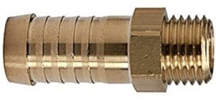 Riegler 108001 Einschraubstutzen, Messing, M16x1,5 AG, Schlauchanschluss 13 mm