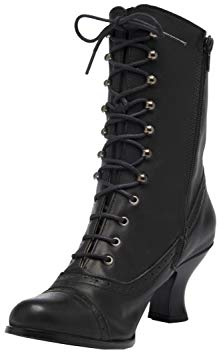 Stockerpoint Damen Stiefel 4490 I Größe 36-42 I Elegante Schuhe aus Echtleder mit Schnürung & Reißverschluss I Bequemer 6,5 cm Absatz I Perfekt für Trachten & Festlichkeiten