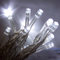 Nipach GmbH 10er LED Lichterkette weiß 2er Batteriebetrieb Indoor Modern Weiß