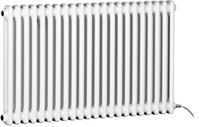 Manissa Electric 2 Column White Radiator Traditional 600h x 988w Cast Iron Style Column Radiator with PTC Element