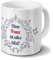 Tasse mit Namen Franz - Motiv Ohne Franz ist alles blöd - Ornamente Design - Namenstasse, Kaffeebecher, Mug, Becher, Kaffeetasse - Farbe Weiß