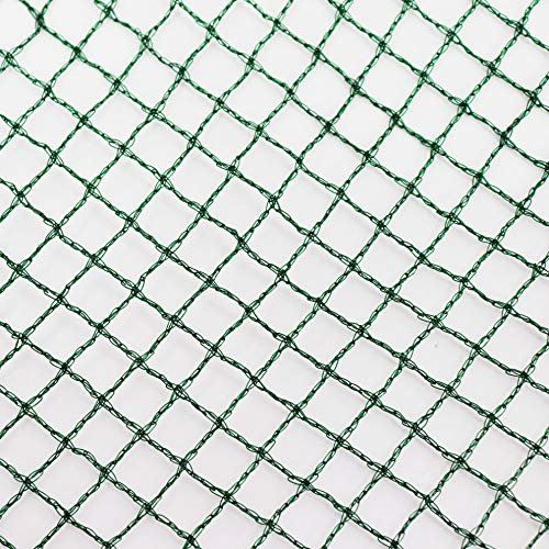 Aquagart® Teichnetz, dunkelgrün, besonders engmaschig: Maschenweite 12mm x 12mm, Laubnetz, Teichabdecknetz, Vogelabwehrnetz, Reihernetz robust Verschiedene Größen (5m, 10m breit grün)