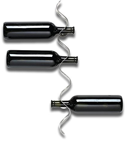 Black + Blum Porte-bouteilles Vague Inox brossé