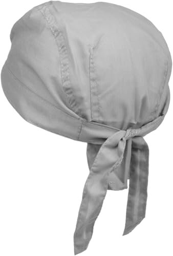 styleBREAKER Bandana Kopftuch für Damen und Herren verstellbar Zandana Bikertuch Polyester-Baumwollmix, Farbe:Grau