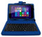 DURAGADGET Deluxe Blue Keyboard Folio Case with Built-In Stand -Suitable - Compatible with the Linx 7-inch Tablet