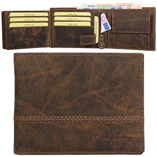 Greenland Nature Classic Geldbörse Leder 12 cm